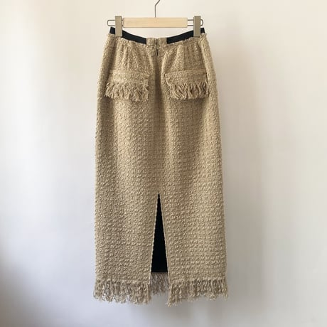 【Greed International グリードインターナショナル】 C/L Dobby Tweed Skirt in Other