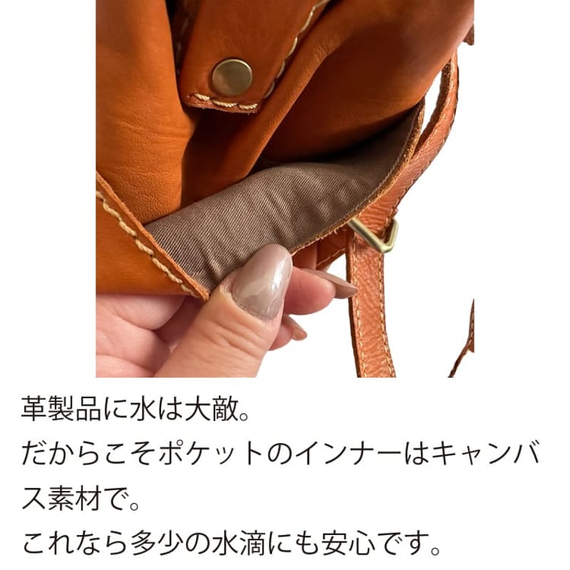 本革 カウレザー リュック レディース ドクターバッグ ダレス がま口