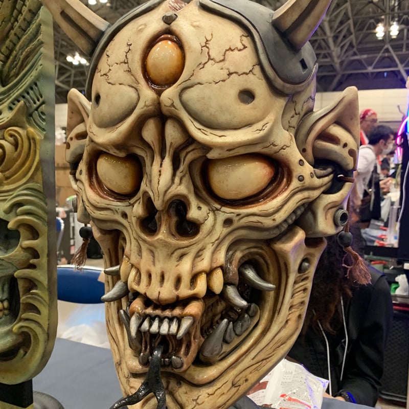バイオメカ般若髑髏（デッドストック）Biomechanical Hannya skull (d