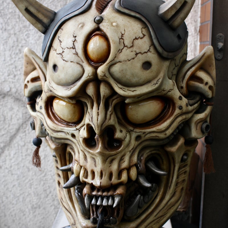 み*や様 50s ビンテージ デビル スカル S＆P 般若 バイオメカ般若髑髏（デッドストック）Biomechanical Hannya skull (d
