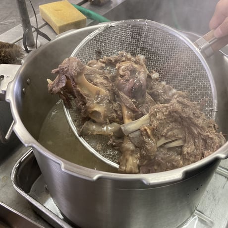 冷凍＊【ペット用】猪薬膳スープエキス入りボイル猪肉 　200g