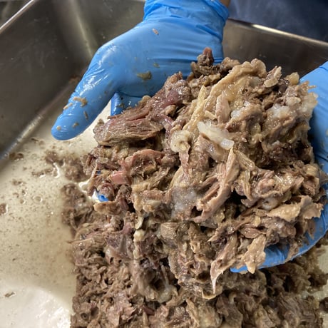 冷凍＊【ペット用】猪薬膳スープエキス入りボイル猪肉 　200g