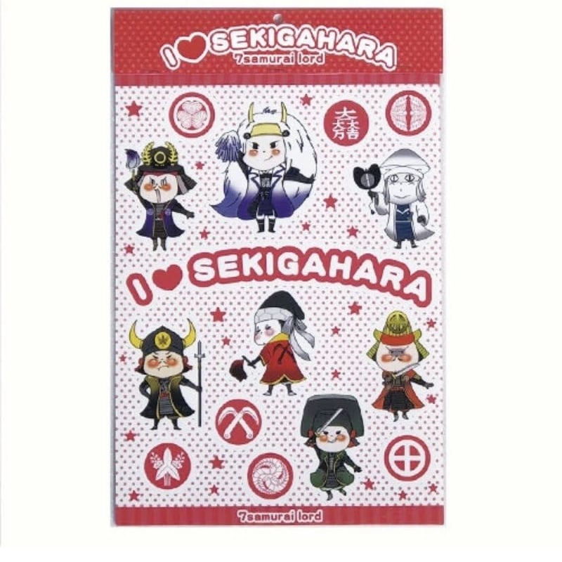 関ヶ原七武将&家紋シール | 関ケ原七武将☆YHK Japan