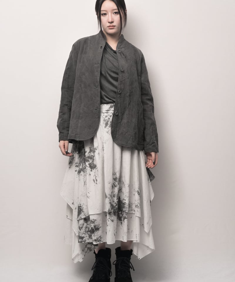 巻物 103 ふくれジャガードボトルネックジャケット | I R O F U S I online shop