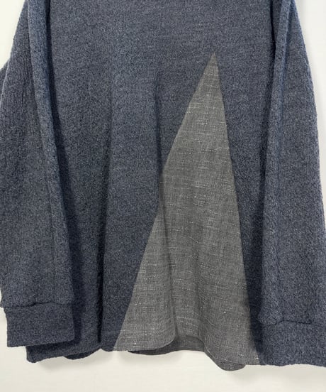 三角 墨染 切替セーター