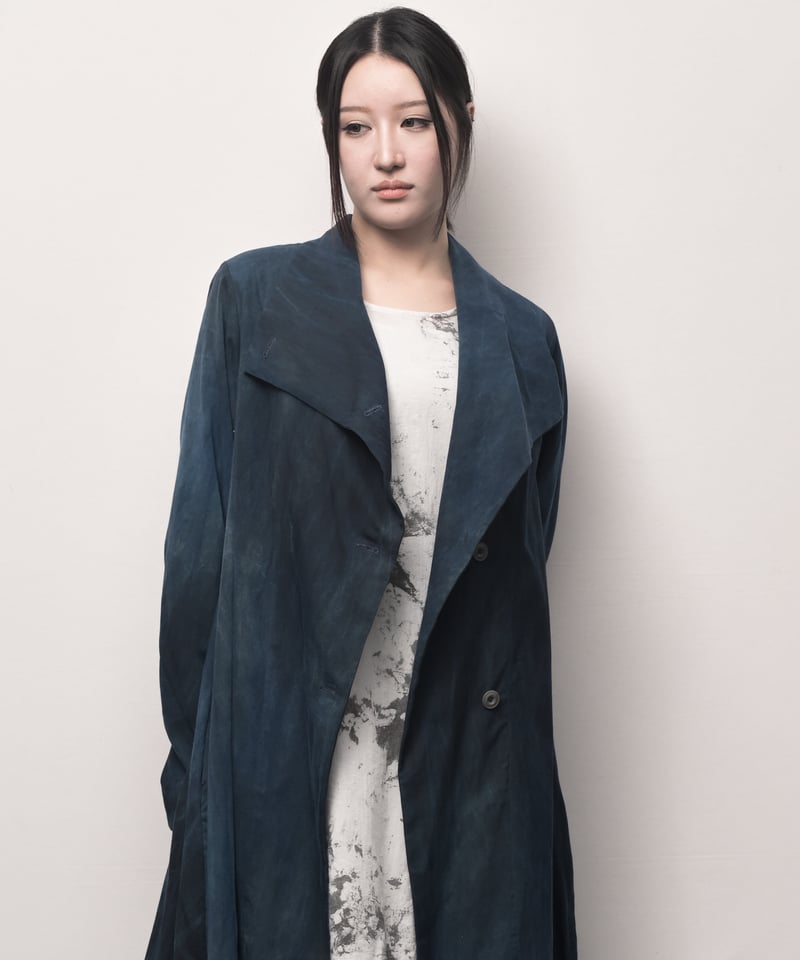 藍墨 -aizumi-天泣ロングコーディガン | I R O F U S I online shop