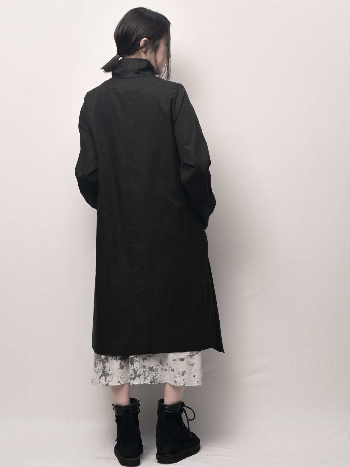 黒 天泣ロングコーディガン | I R O F U S I online shop
