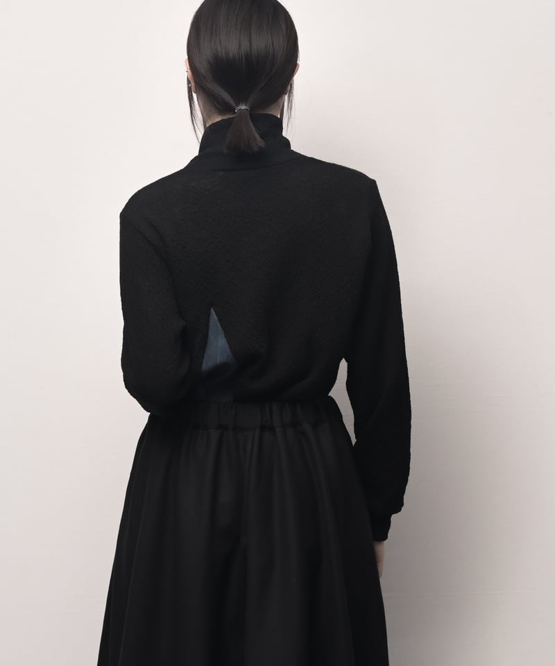 黒三角藍墨染切替セーター | I R O F U S I online shop 黒三角藍墨染切替セーター | I R O F U S I online shop