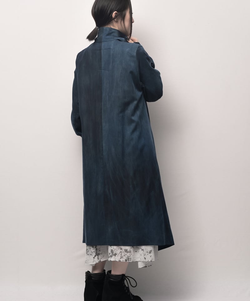 希少美品✨IROFUSI　イロフシ ロングコーディガン　ハイネック　グレー 濡羽-nureba- エコウールロングコーディガン | I R O F U S I