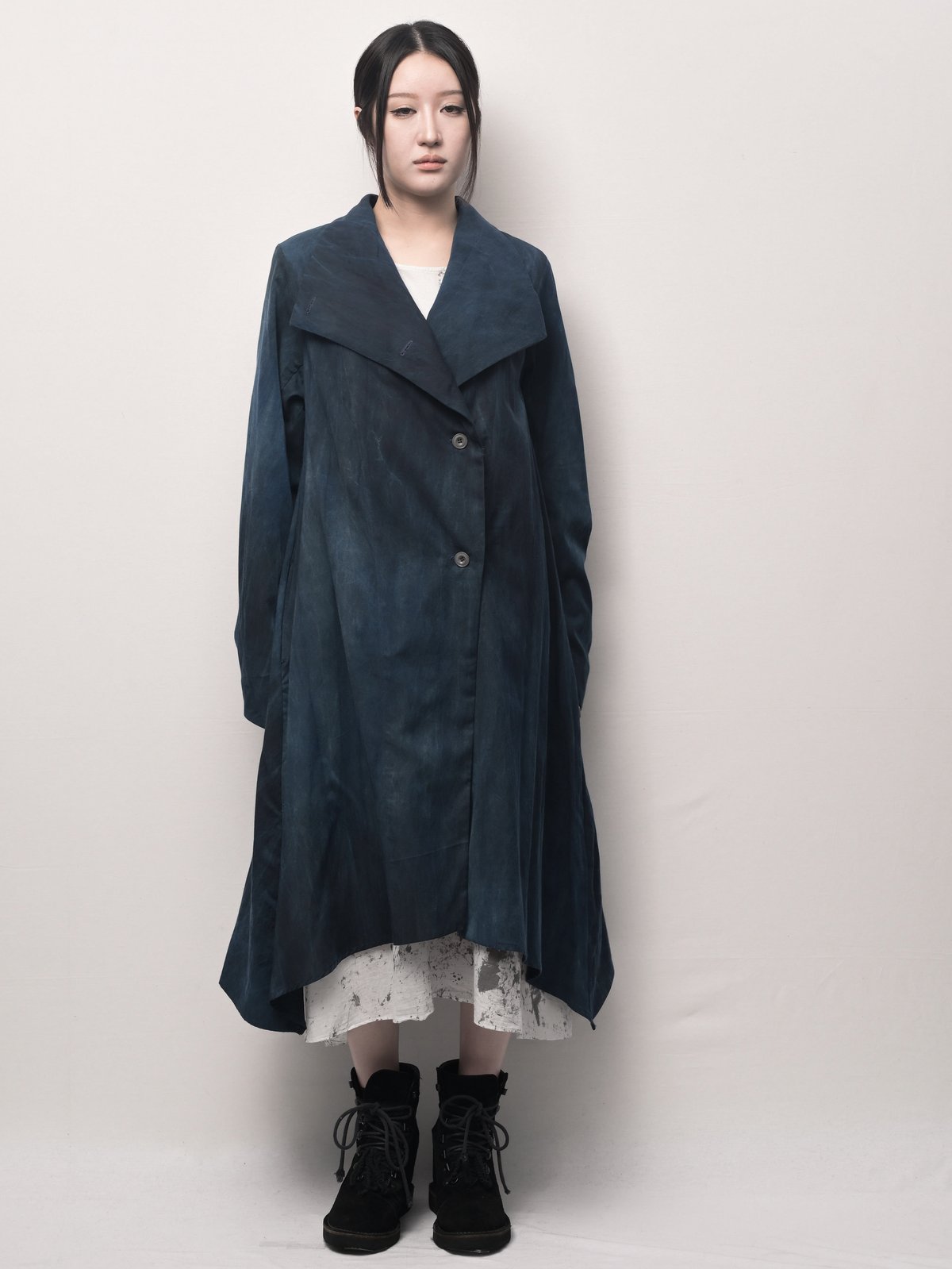 藍墨 -aizumi-天泣ロングコーディガン | I R O F U S I online shop