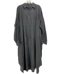 墨染コットンロングドロップシャツ