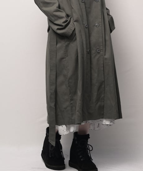 藍媚茶-aikobicha-ワイドロングトレンチコート