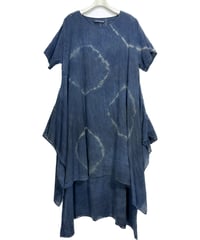 藍墨 日輪東雲ワンピース半袖