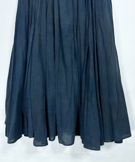 藍墨シャーリングスカート