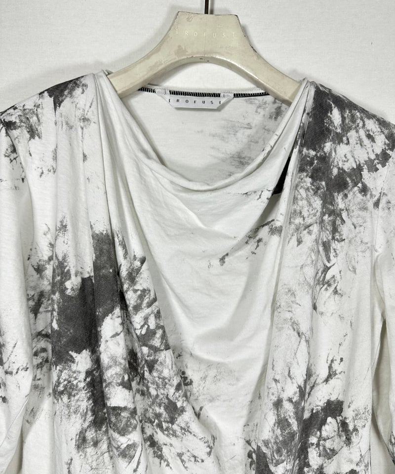 完売　センソユニコ 芽風 水玉　ドット　刺繍　カットソー　リネン 完売 センソユニコ 芽風 水玉 ドット 刺繍 カットソー リネン