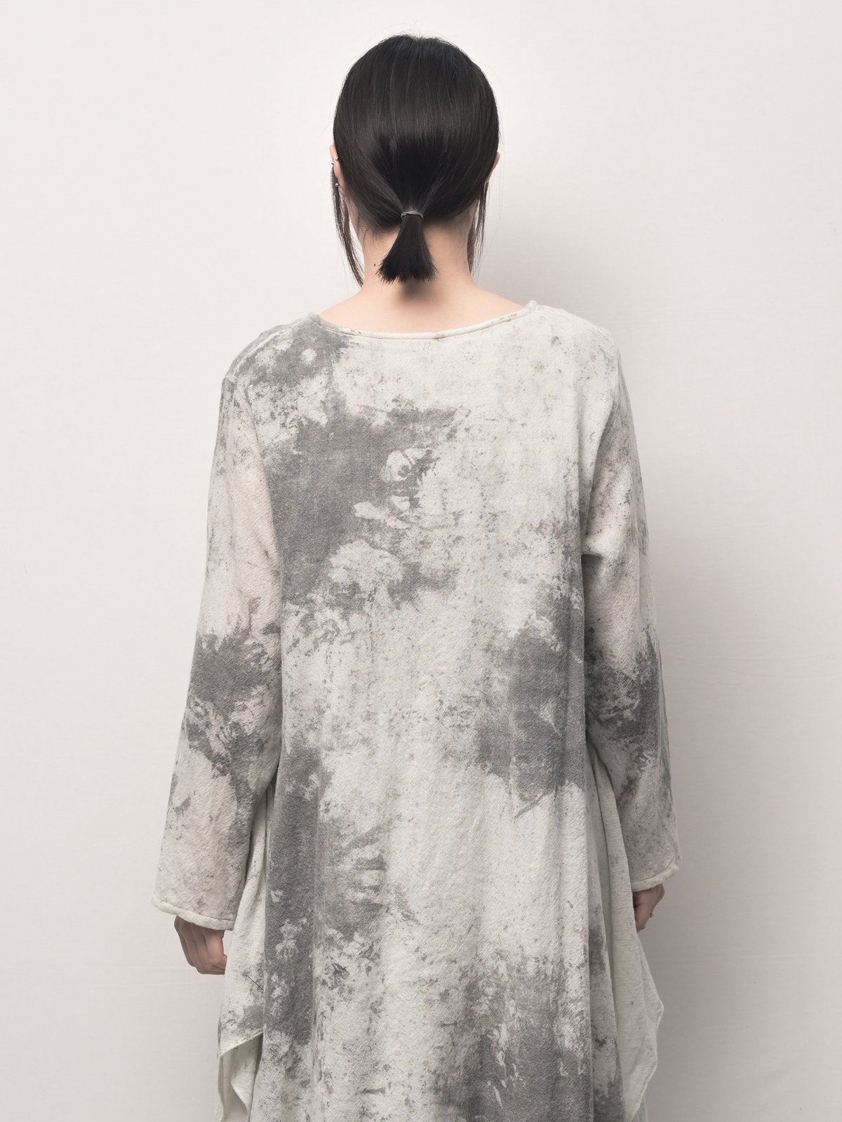 遊墨ウール東雲長袖ワンピース | I R O F U S I online shop