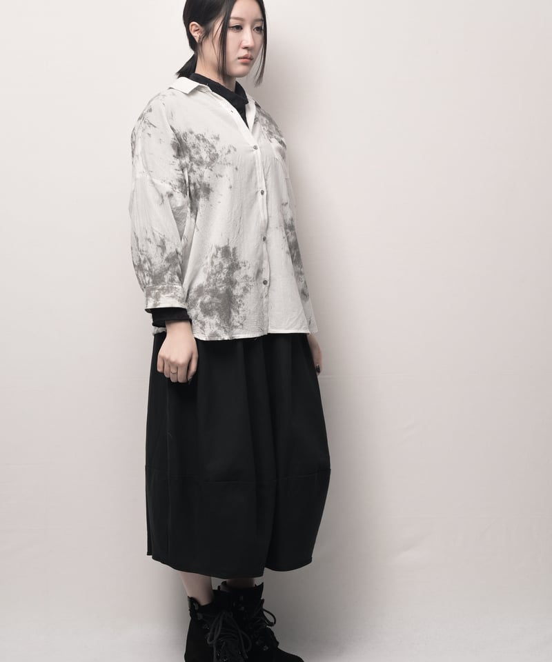 トップス YuU シボジャカードタックギャザートップス【洗濯機洗い可