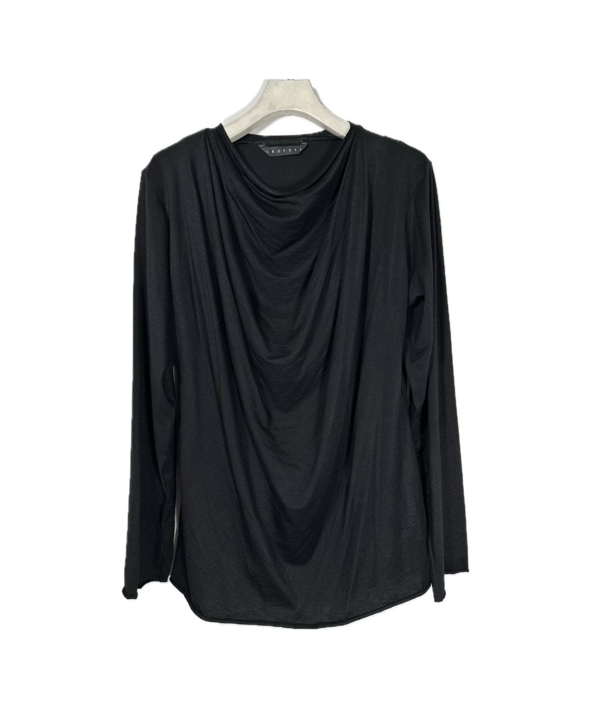 黒 秋霖 -syurin- カットソー長袖 | I R O F U S I online shop
