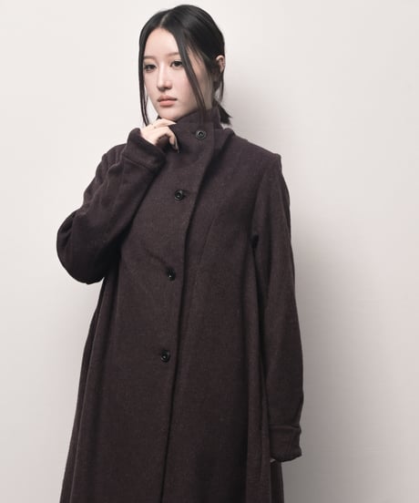 滅紫-keshimurasaki-エコウールロングコーディガン