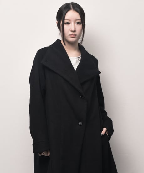 濡羽-nureba- エコウールロングコーディガン
