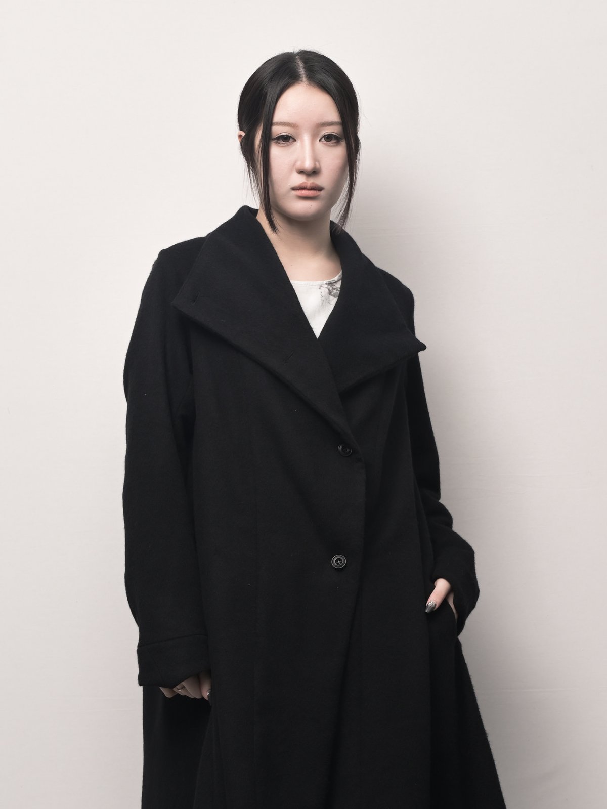 希少美品✨IROFUSI　イロフシ ロングコーディガン　ハイネック　グレー 希少美品 IROFUSI イロフシ ロングコーディガン カーディガン