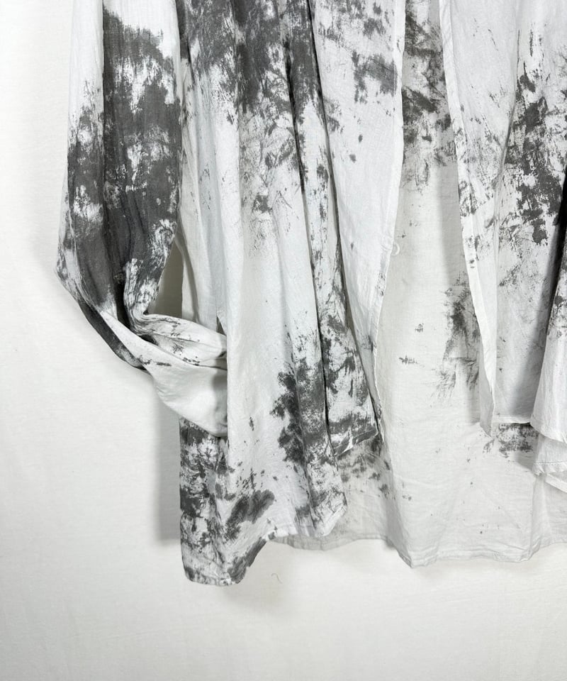 羽織り 08Mab Wガーゼ トッパーショート カーディガン 羽織り 綿100