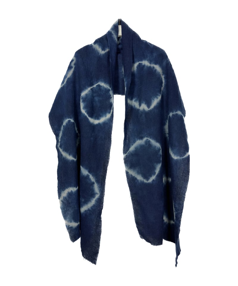 断切 藍墨 日輪 傾斜ウールストール | I R O F U S I online shop 断切 藍墨 日輪 傾斜ウールストール | I R O F U S I online shop