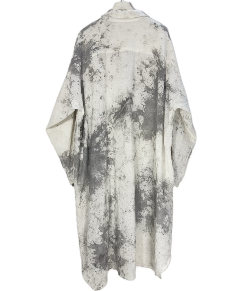 遊墨ウールロングドロップシャツ | I R O F U S I online shop