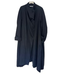 黒藍グラデ天泣ロングコーディガン