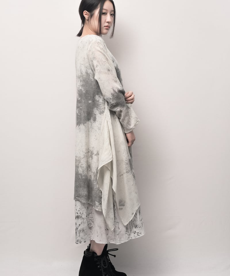 遊墨ウール東雲長袖ワンピース | I R O F U S I online shop