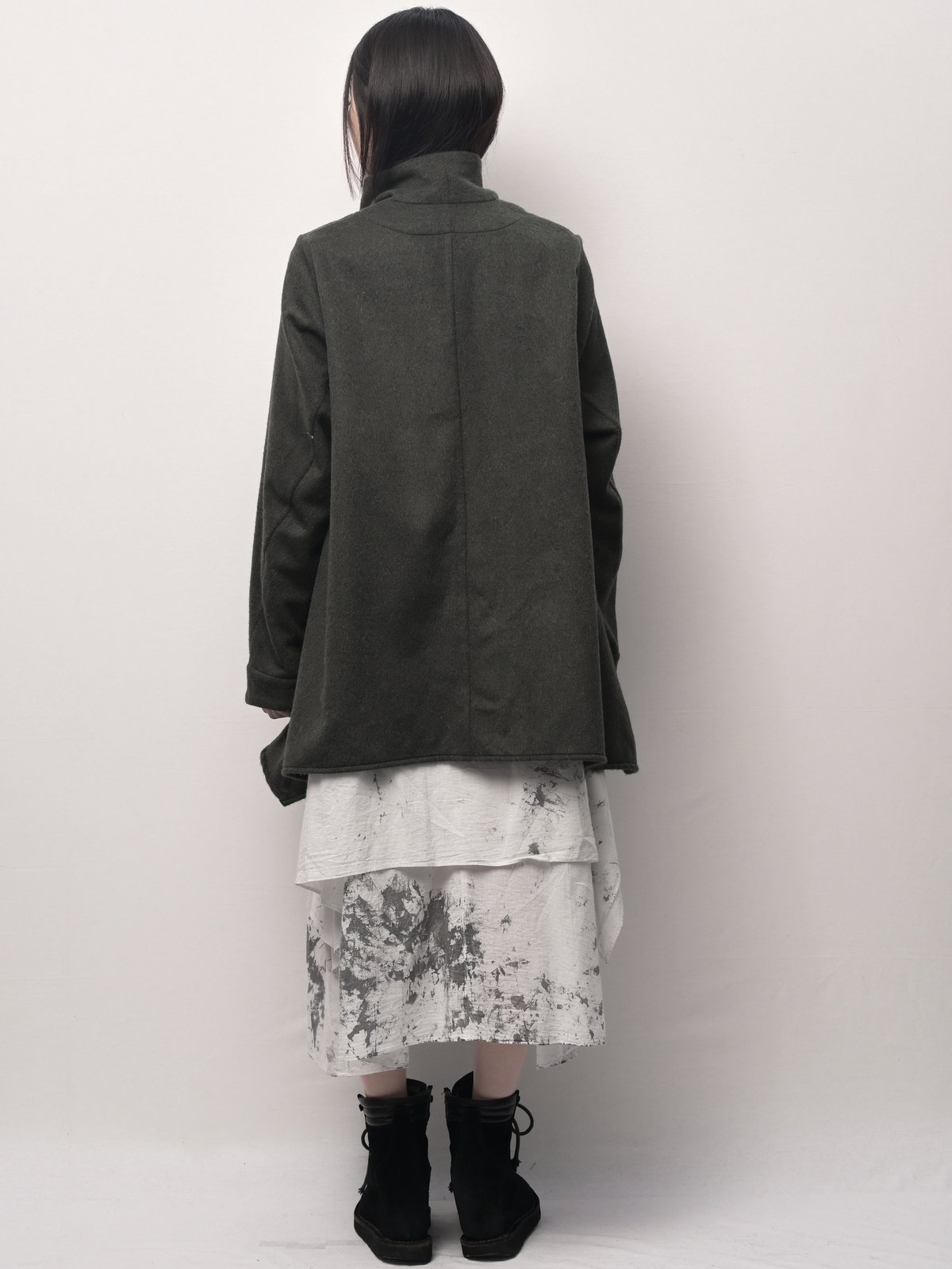 麹塵-kikujin-エコウールショートコーディガン | I R O F U S I onli