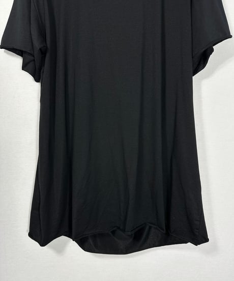 黒 秋霖ワイドカットソー半袖