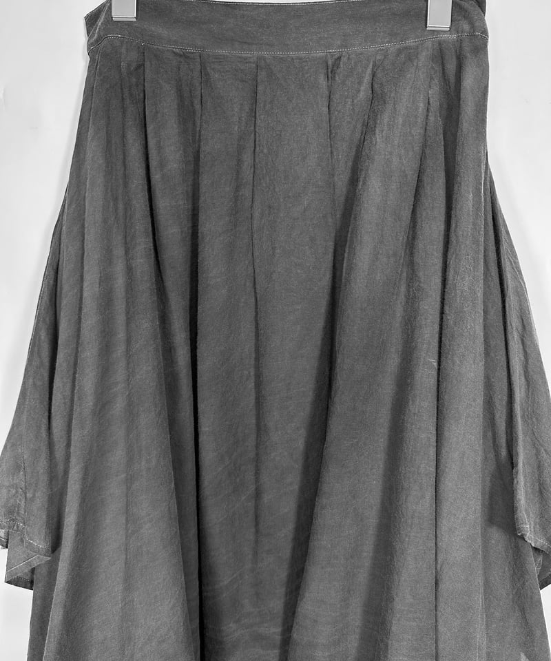 墨染コットン二重四角スカート | I R O F U S I online shop 