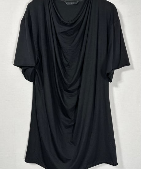 黒 秋霖ワイドカットソー半袖