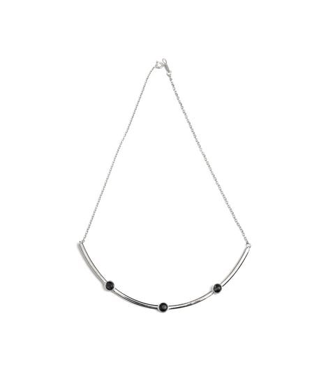 HIGH-END STONE SILVER NECKLACE