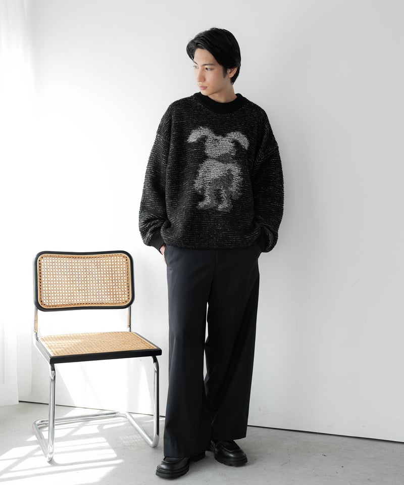HIGH-END OVERSIZE JACQUARD ART KNIT | CTHY