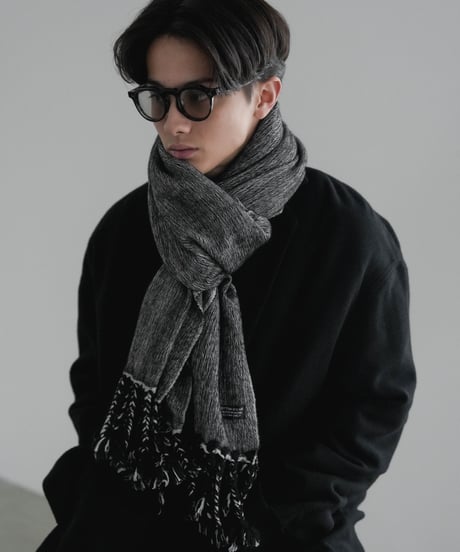 HIGH-END YAK WOOL FRINGE STOLE