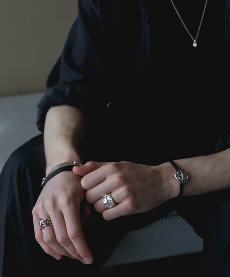 MULTILAYER CROSS RING by artisan