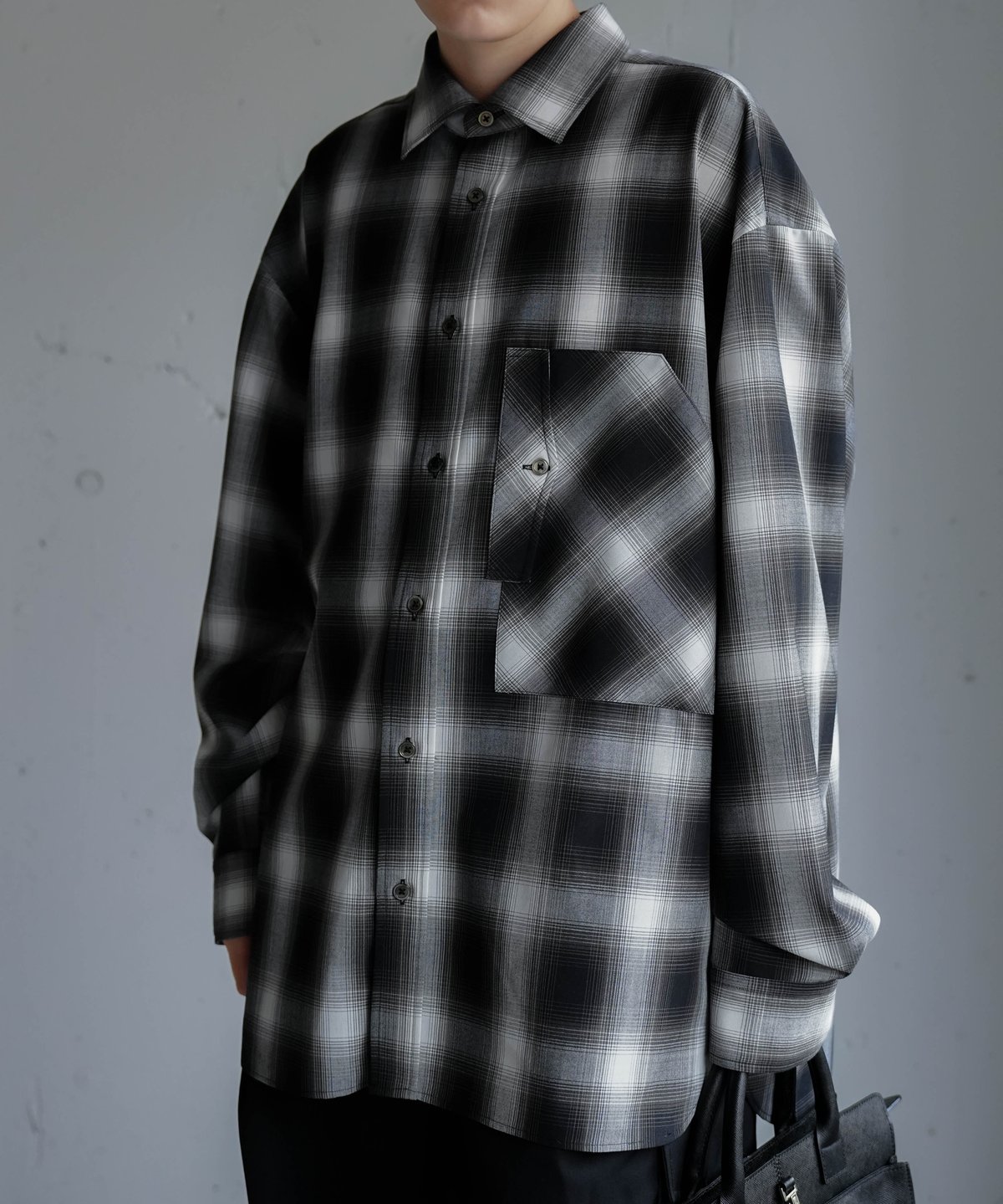 CTHY+no.】 OVERSIZE OMBRE CHECK SHIRTS | CTHY CTHY+no.】 OVERSIZE OMBRE CHECK SHIRTS | CTHY