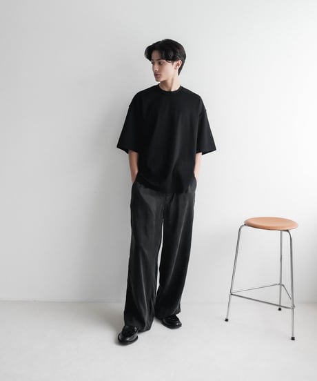 LUXURY MATERIAL SUVIN PLATINUM  H/S TEE 【LOOSE】