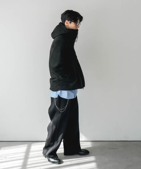 AEROGEL×SEA ISLAND MICROFIBER SUEDE HOODED BLOUSON