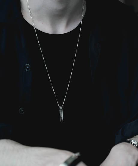VINTAGE DOGTAG LONG NECKLACE by artisan