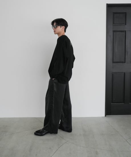 【CTHY + VEIN】 LUXURY MATERIAL SUVIN PLATINUM LONG SLEEVE CUTSEW