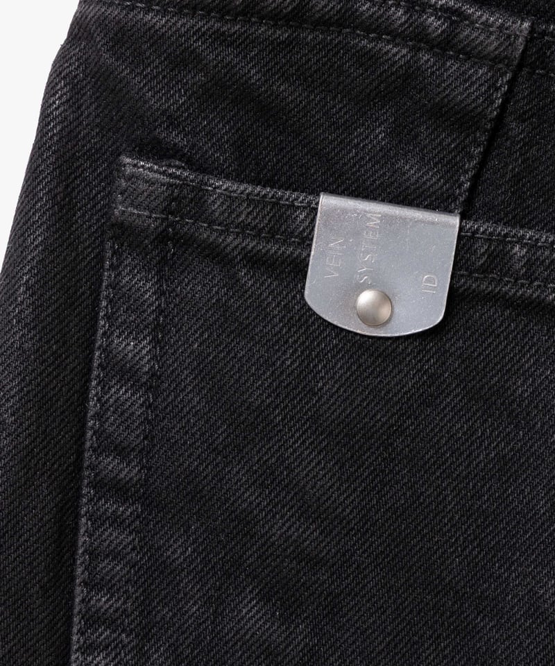 VEIN27SS] 14oz DENIM COATED 3D CUT-OFF JEANS |