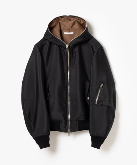 [VEIN27SS] RIVER SATIN HOODED MA-1