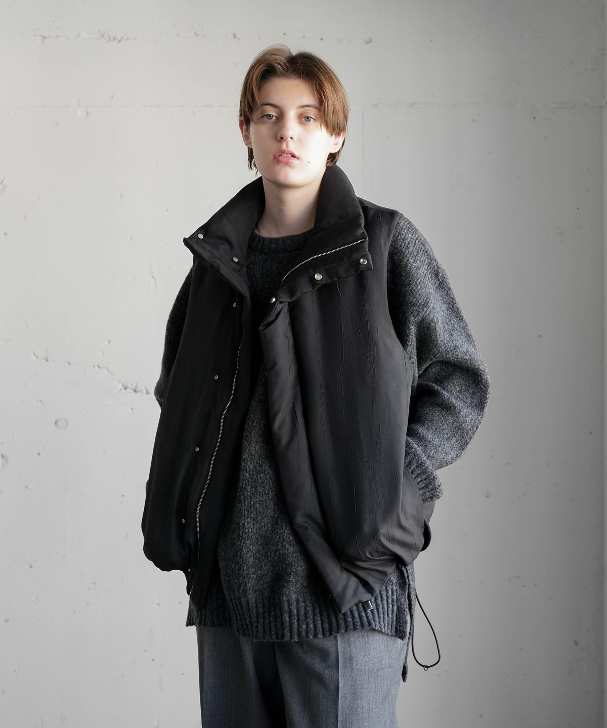 【CTHY＋VEIN】PE WRINKLES TAFFETA DOWN VEST CTHY＋VEIN】PE WRINKLES TAFFETA DOWN VEST | CTHY