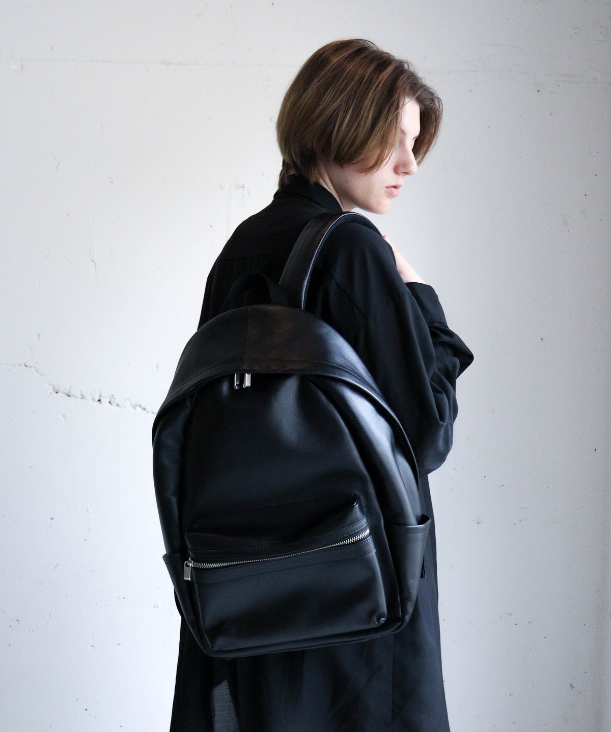 【CTHY】WATERPROOF LEATHER BACKPACK バックパック縫製Bangladesh