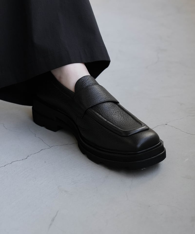 CTHY＋VEIN】COW LEATHER LOAFERS [EMBOSSED / ANTI