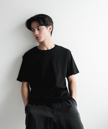 LUXURY MATERIAL SUVIN PLATINUM  H/S TEE 【JUST】