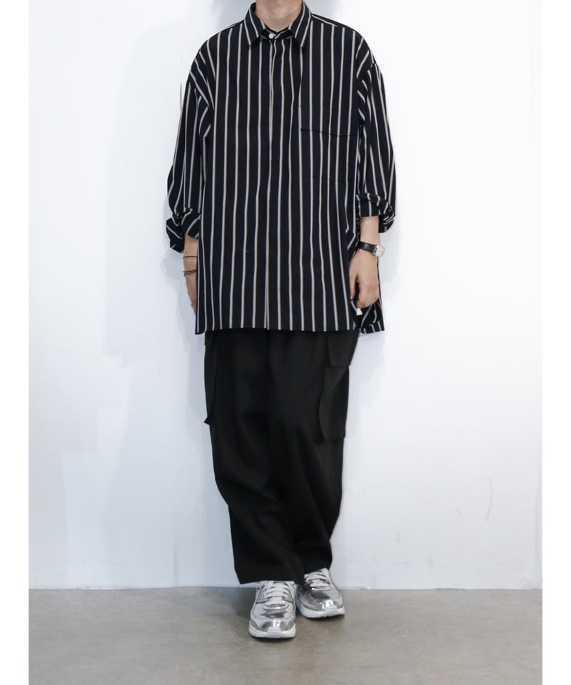 シャツ【RePLAY×no.】OVERSIZE STRIPE SHIRTS